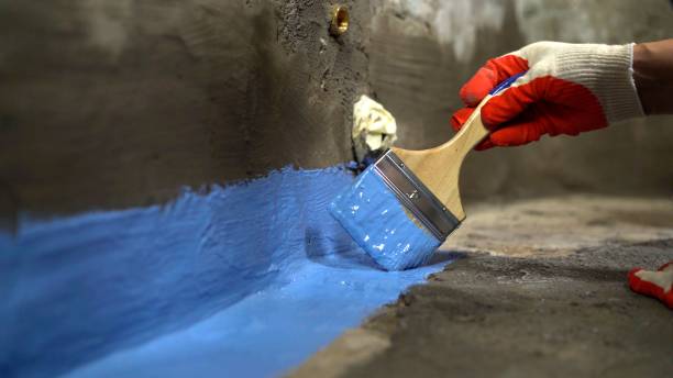 Commercial Interior Drainage System project at a Audubon, NJ business property by SJ Waterproofing Pros